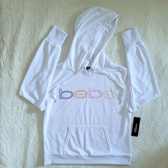 bebe Tops - bebe Sport⛹️ "Neon Lites" Pullover Hoodie with Thumb👍 Holes - NWT